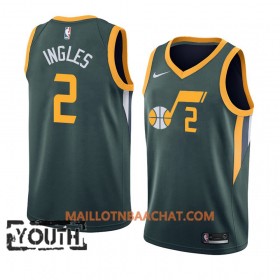 Maillot NBA Utah Jazz Joe Ingles 2 2018-19 Nike Vert Swingman - Enfant